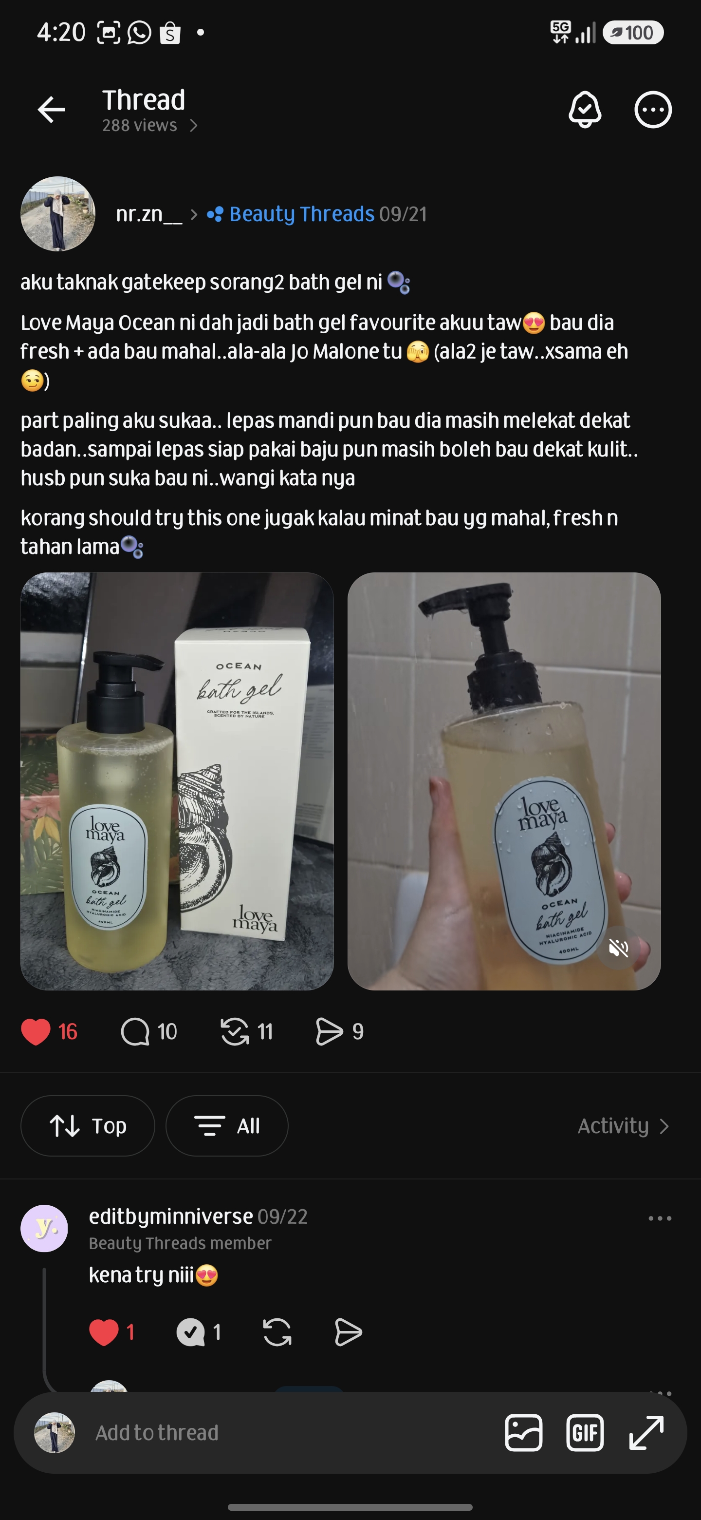 Love Maya Bath Gel