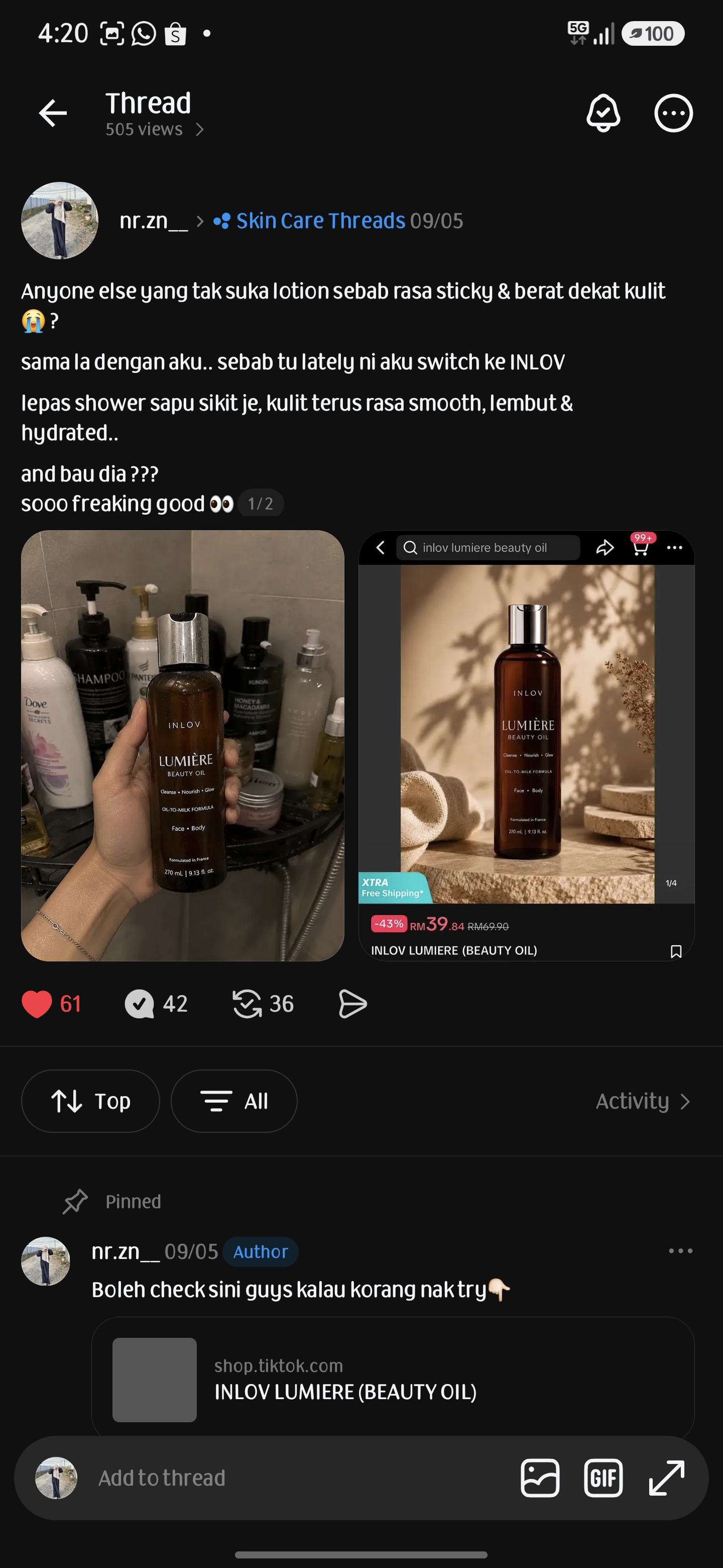 In Love beauty oil