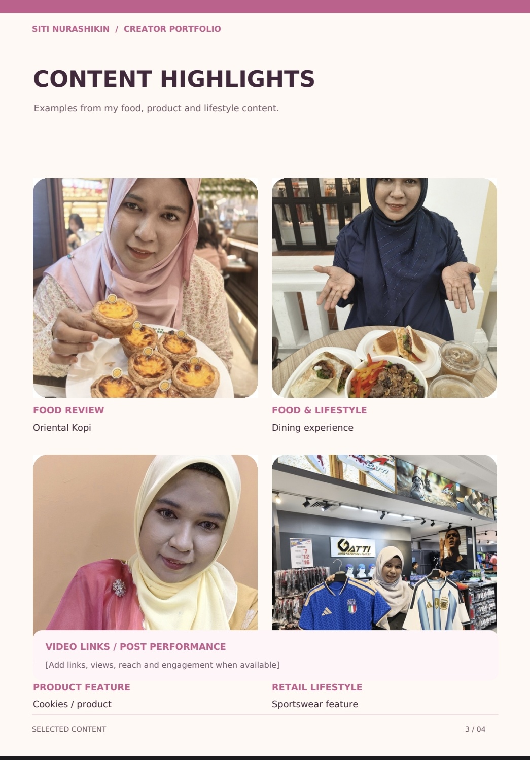 Food Review, Lifestyle & Product Content